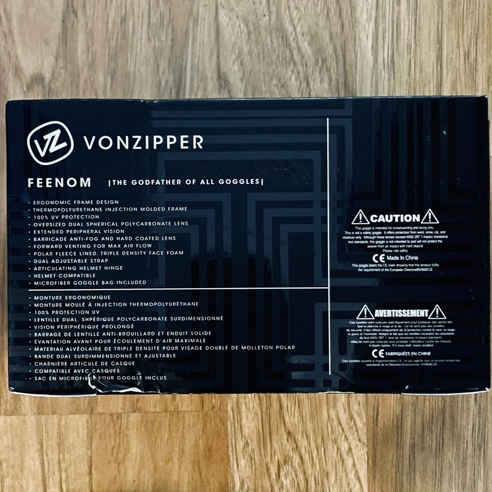 VonZipper Snow Goggles w/ Extra Lens + Box - Picture 5 of 7